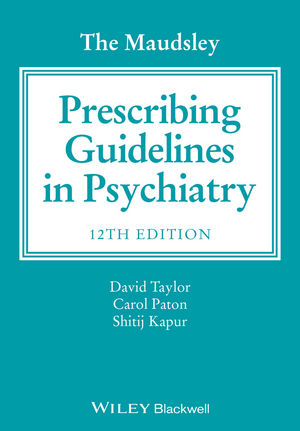 The Maudsley Prescribing Guidelines in Psychiatry, 12th Edition 2015(已絕版，無法供應，請勿下訂)