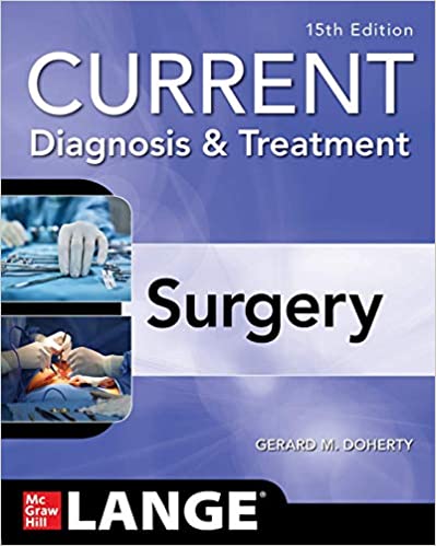 Current Diagnosis and Treatment Surgery, 15/E 2020