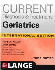 Current Diagnosis and Treatment: Geriatrics 3/E(國際版) 2021