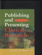Publishing and Presenting Clinical Research Softbound(已缺書)