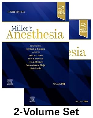 Millers Anesthesia, 2-Volume Set 10/E 2025(美國原版，附電子書密碼)