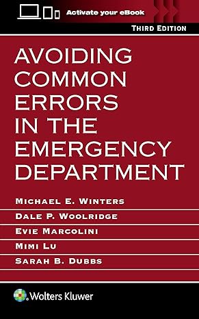 Avoiding Common Errors in the Emergency Department 3/E